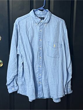 Ralph Lauren Light Blue Men's Oxford Button-Down Shirt